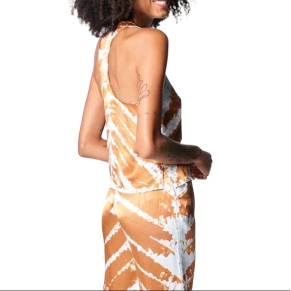 NWT Young Fabulous & Broke tie dye silky pullover bohemian tank top size large - Picture 3 of 14